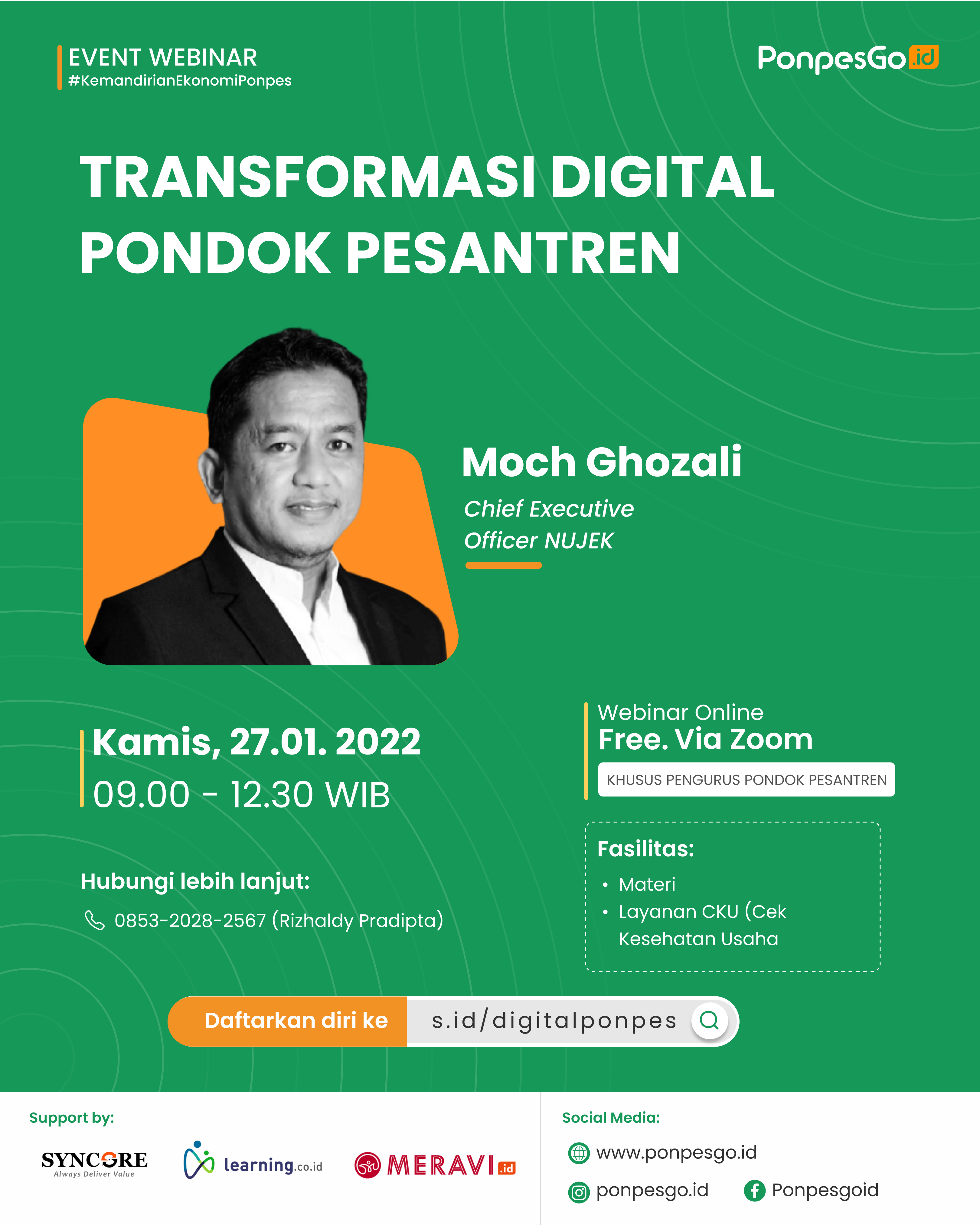 Ikuti Webinar Transformasi Digital Pondok Pesantren Bersama Nujek Gratis!